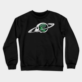 Spaced Out- Green Crewneck Sweatshirt